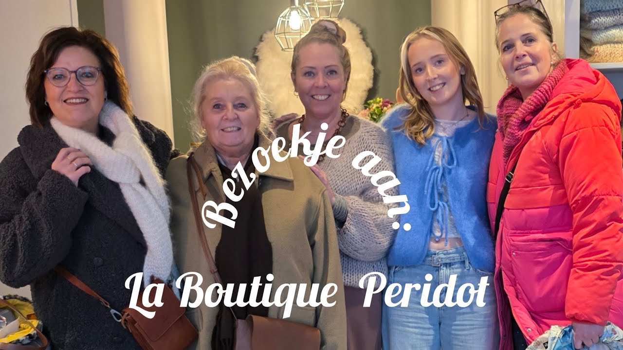 Een bezoekje aan La Boutique Peridot. Samen met Viviën en Coby.🧶🥰☕️ #Re-Designed