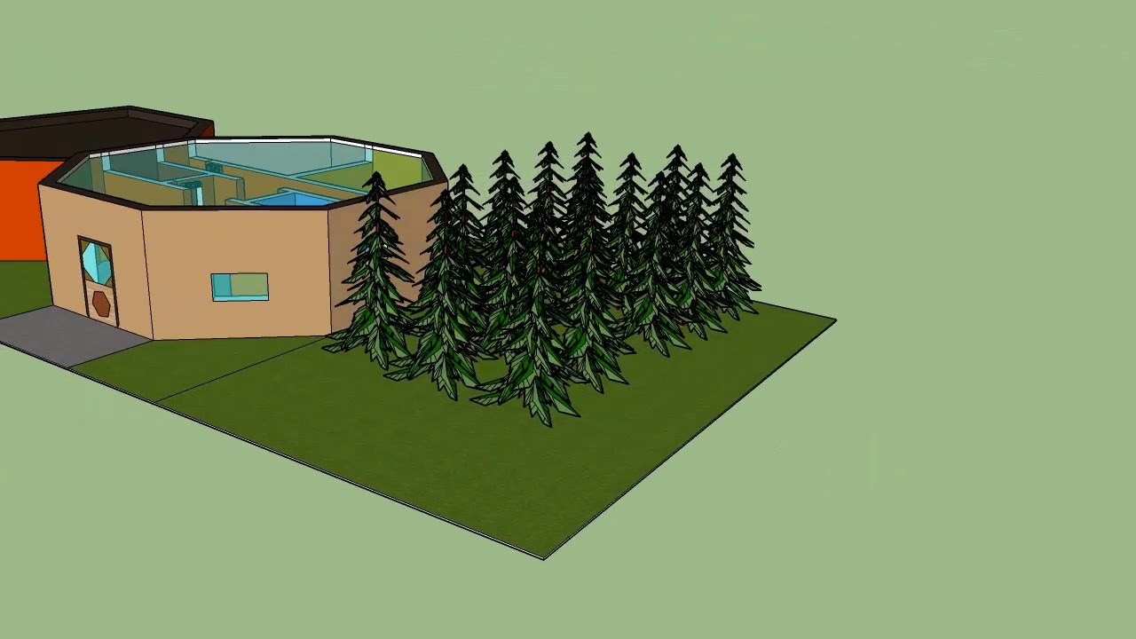 Projet  Maison hexagonale 3D