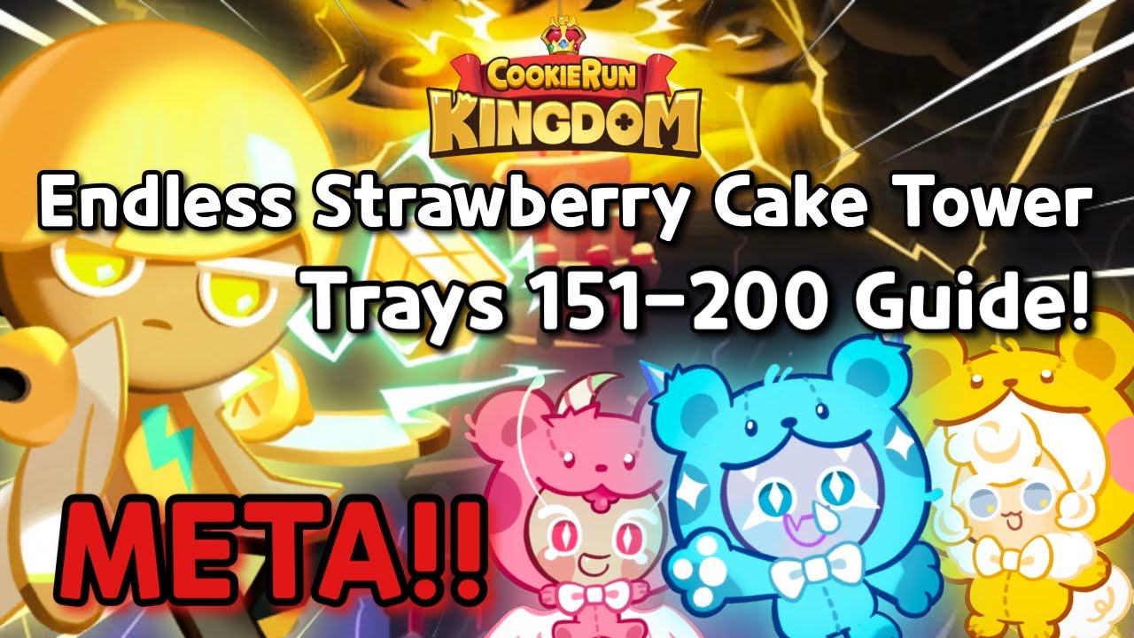 Endless Strawberry Cake Tower | Trays 151-200 Complete Guide! | Cookie Run: Kingdom