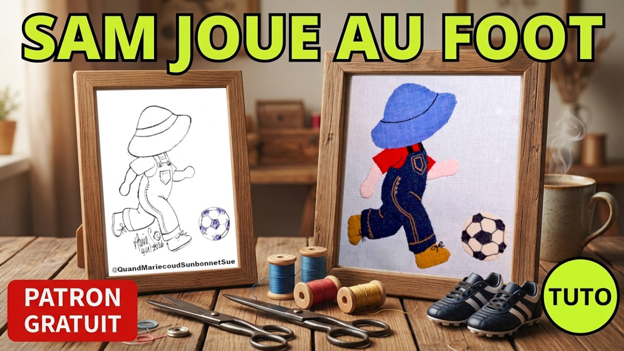 🟢Coudre un petit Patchwork moderne facilement à la main (Sam fait du sport) | Couture Slow 2026