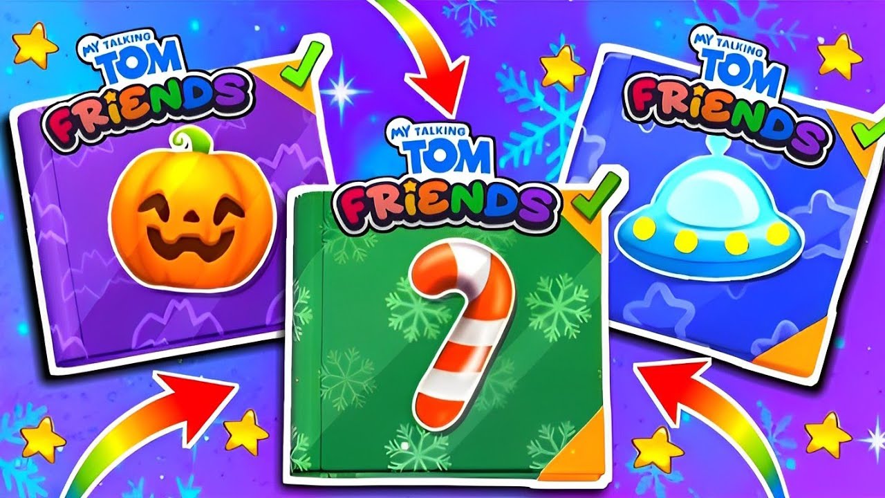 🌈🌀🌺♻️Three Seasonal Sticker's Album ♻️🌺🌀 Complete📚My Talking Tom Friends Gameplay🎶