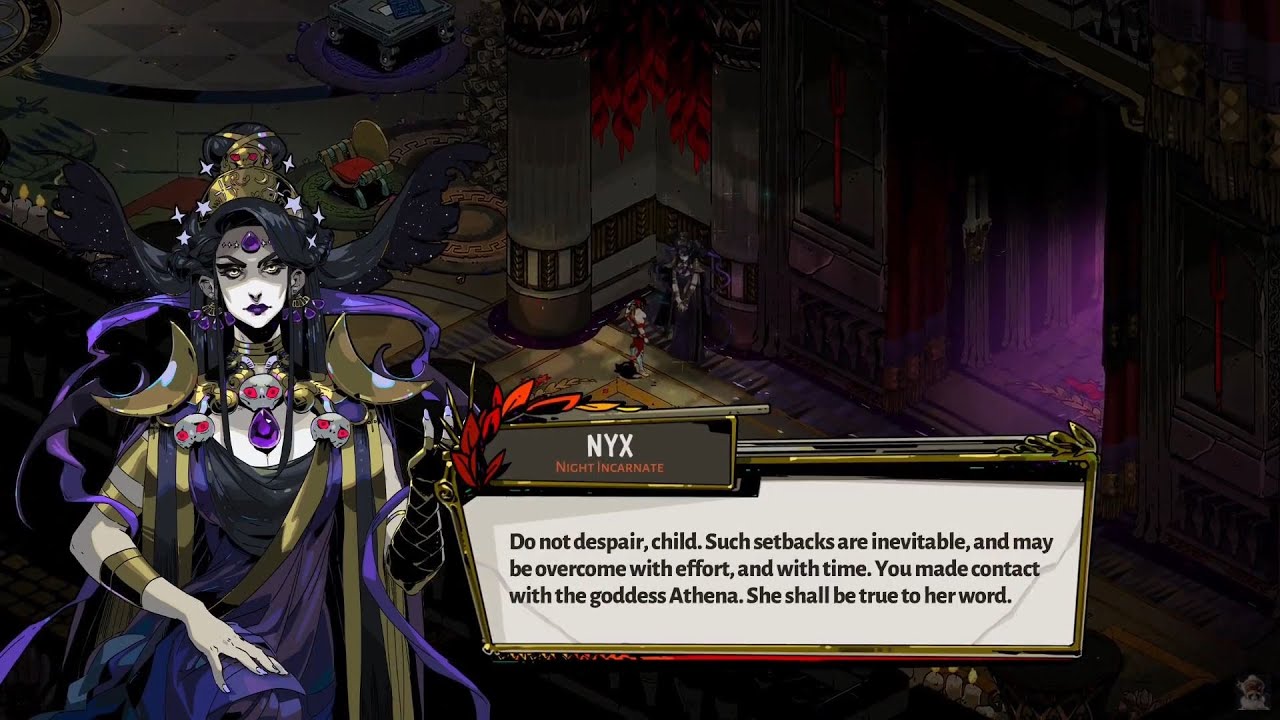 Nyx In-Game Character Dialogue | Hades 94-Run Playthrough
