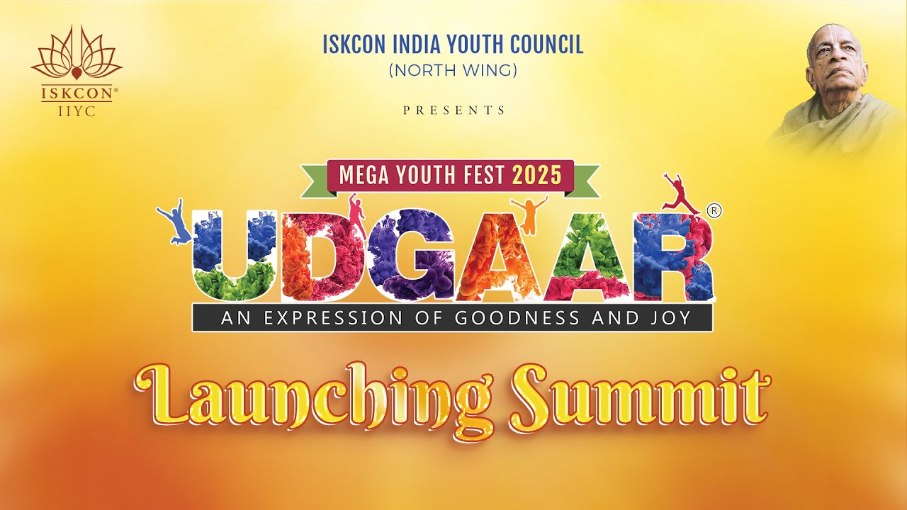 UDGAAR Launching Speech | 15000 Youths with Vedic culture | Launching Summit ISKCON Delhi