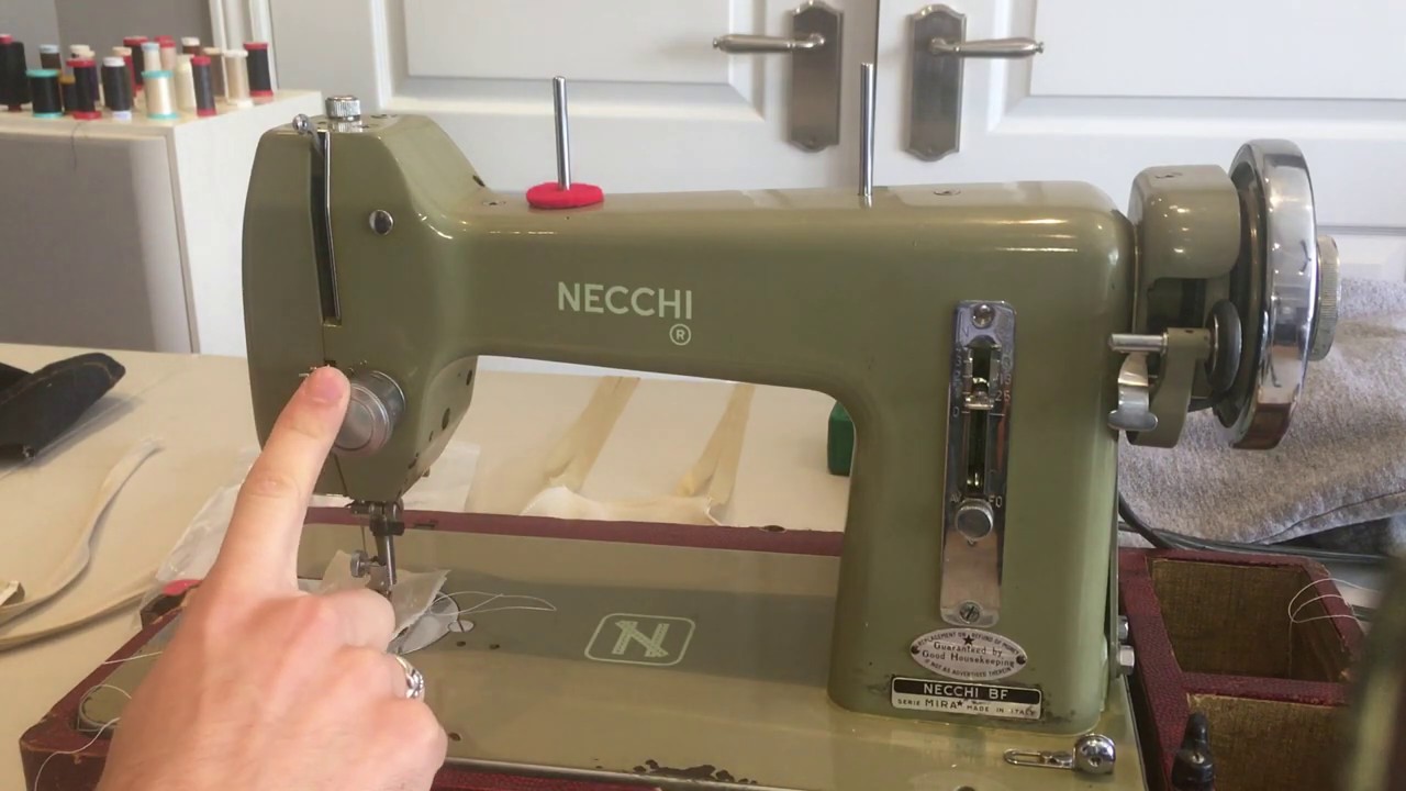 Necchi BF Mira: How to open tension assembly and access the tension discs!