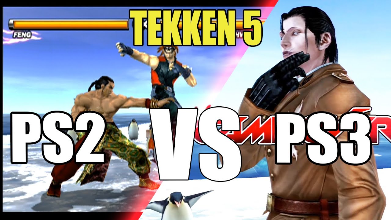 Tekken 5 DR PS2 vs PS3 Difference All stages Comparison and OST