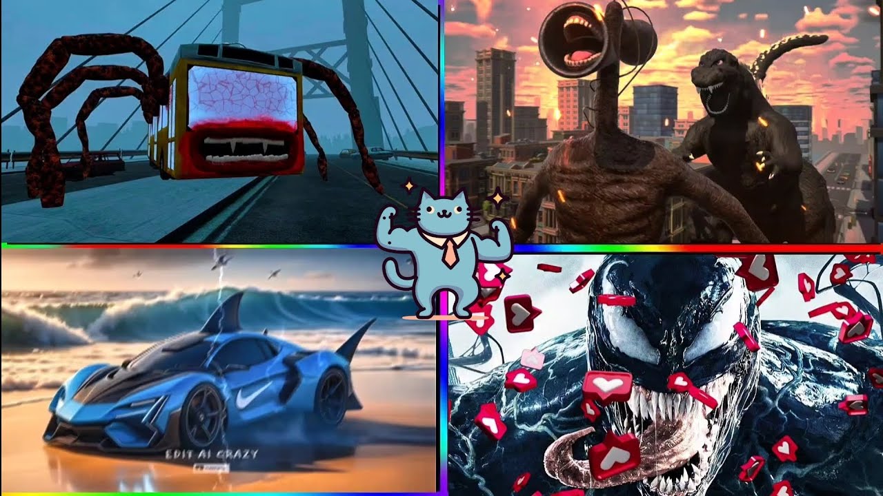 Bus Eater 🚌😈 🆚 Racing Car 🏎️💨 🆚 Venom 🕷️🖤 🆚 Siren Head 🔊👤Tiles Hop EDM Rush 
