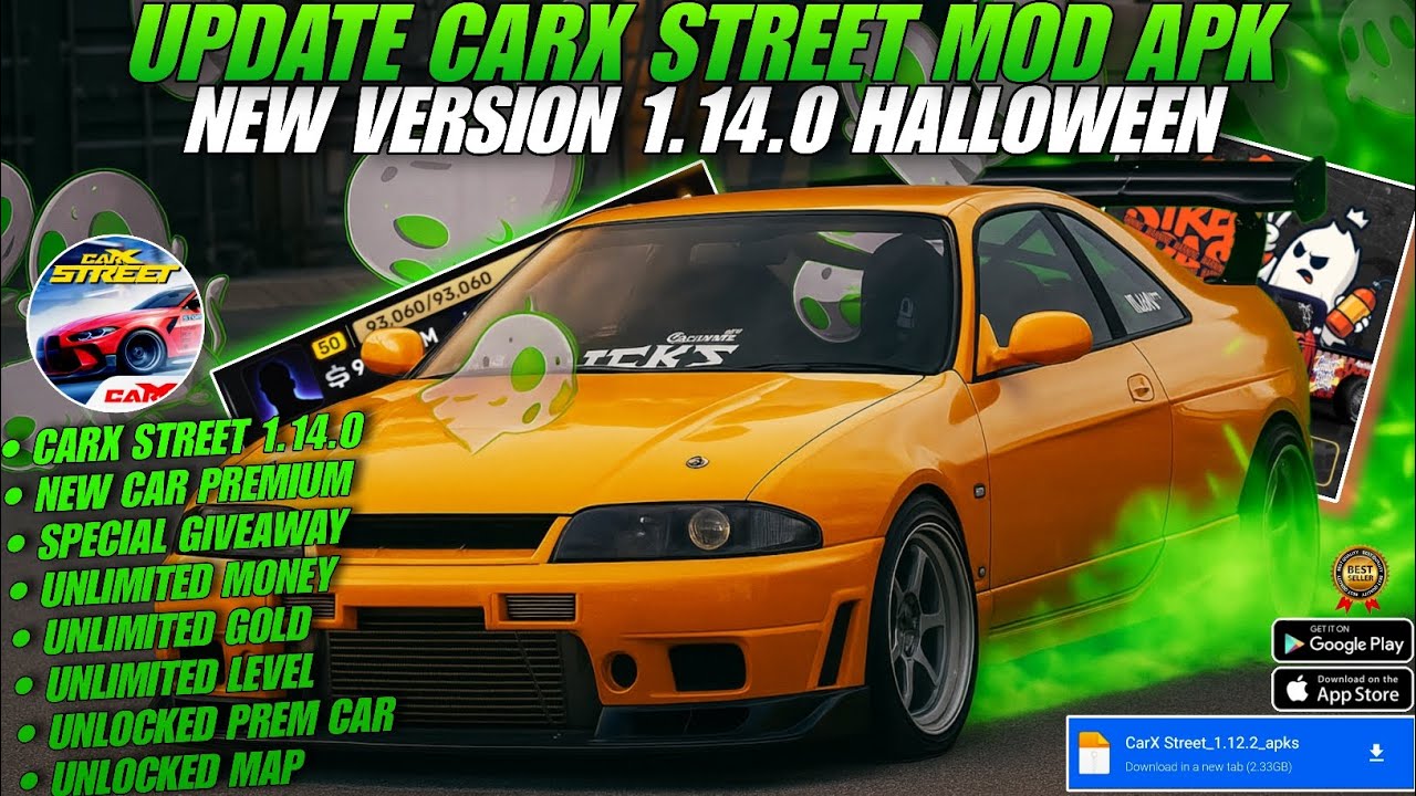 ОБНОВЛЕНИЕ!! CARX STREET MOD APK V1.14.1 ГЕЙМПЛЕЙ - Неограниченные деньги и разблокированные прем...