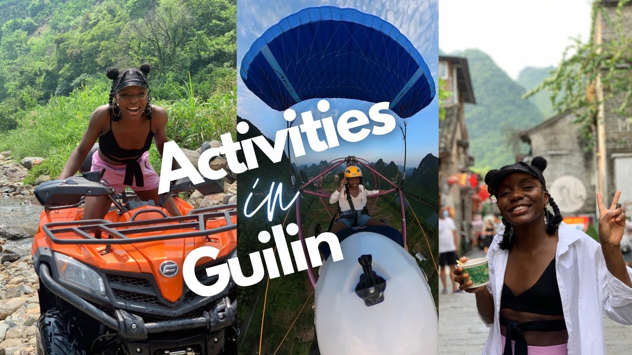 Activities to do in Guilin Paragliding Quad biking Xingping Ancient Town | Places to eat in Guilin