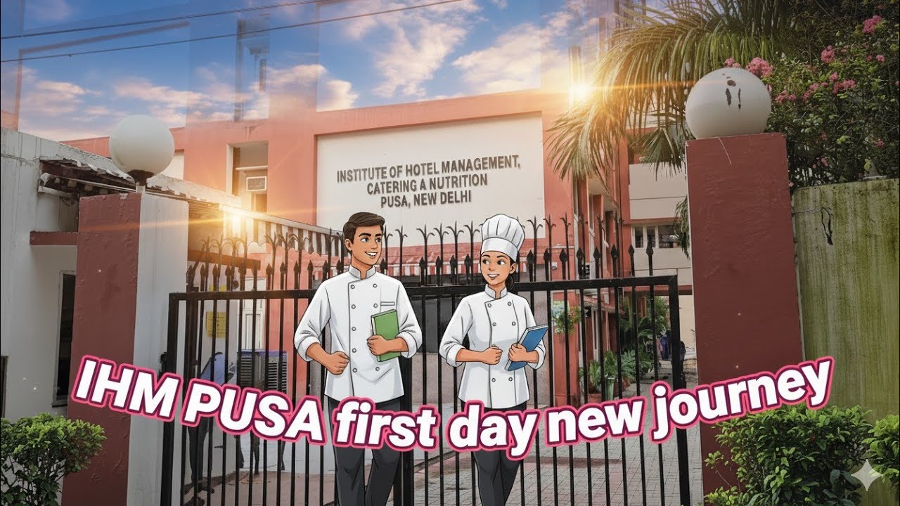First Day of IHM PUSA NEW DELHI 🇮🇳 