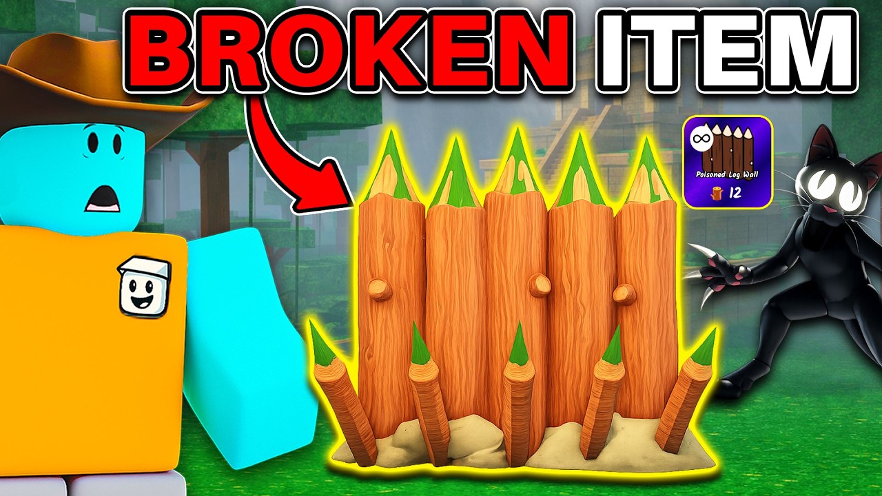 NEW Poison Log Wall is OVERPOWERED in 99 Nights in the Forest (UPDATE)