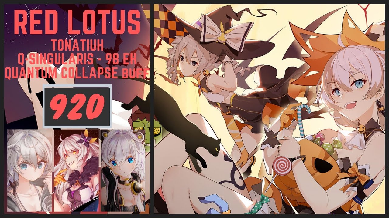 [Honkai Impact 3] Q-Singularis Abyss Red Lotus - 98Eh - Tonatiuh - Quantum Collapse Buff - 920 Score