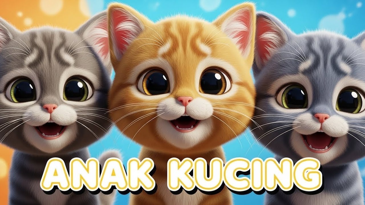 Anak Kucing Meong Meong 😺🐾 | Lagu Anak Anak Indonesia 3D Lucu 🎶 | Animasi Anak Terpopuler
