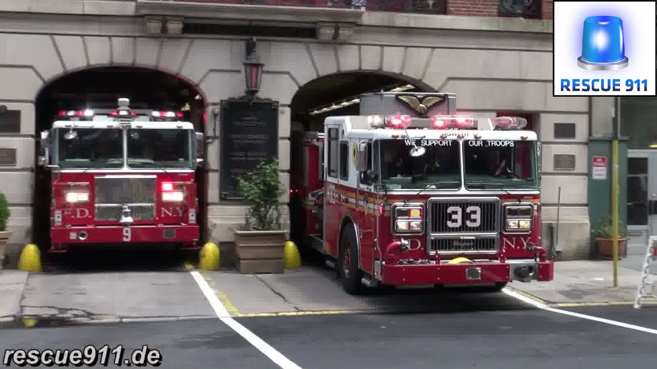 FDNY - Engine 33 + Tower Ladder 9