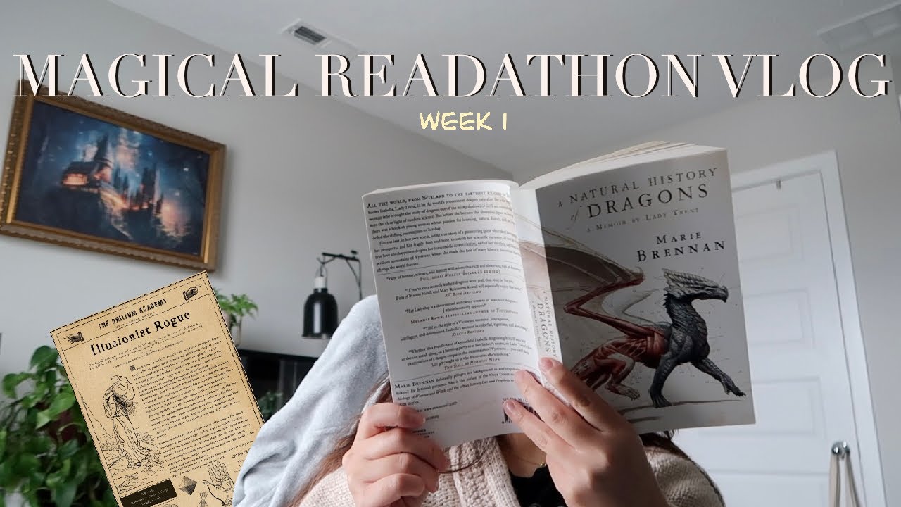 MAGICAL READATHON 01 🐉 picking my TBR, new character build/calling + a natural history of dragons
