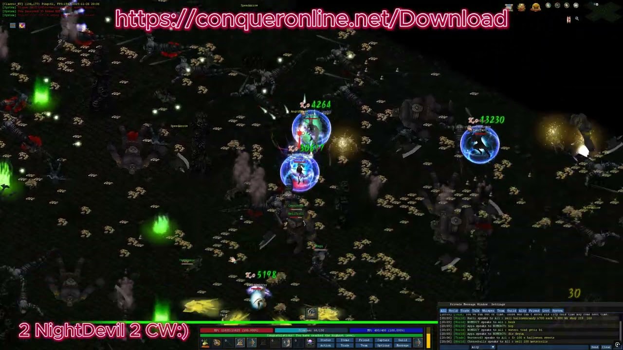 Conquer Online Classic Dis City ( 2 NightDevil 2 CW )