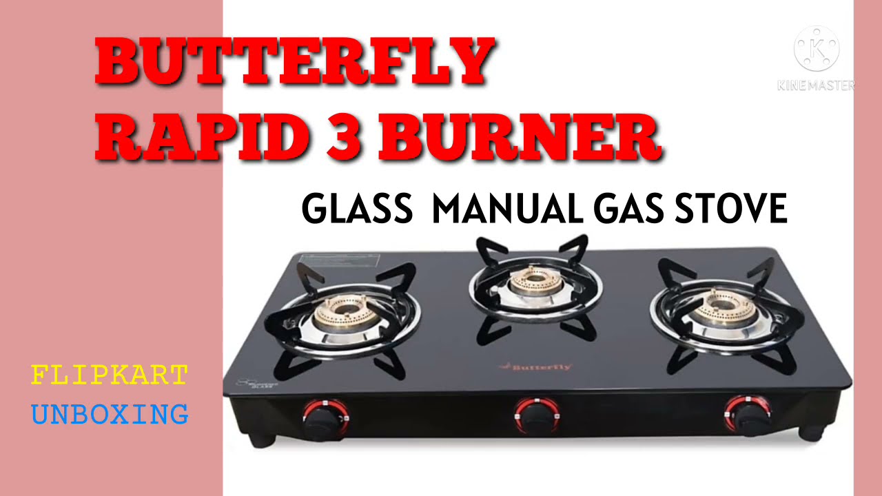 Butterfly Rapid 3 Burner Gas Stove | Glass Top | ₹2499 only from Flipkart |#butterflyrapidgasstove