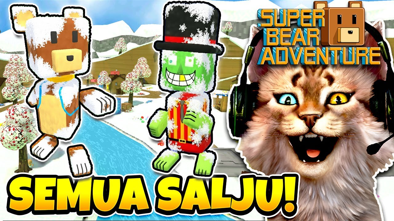 IT'S ALL SNOW IN SUPER BEAR ADVENTURE!! 😸 - Ft. @Capylio & @GiolexGaming