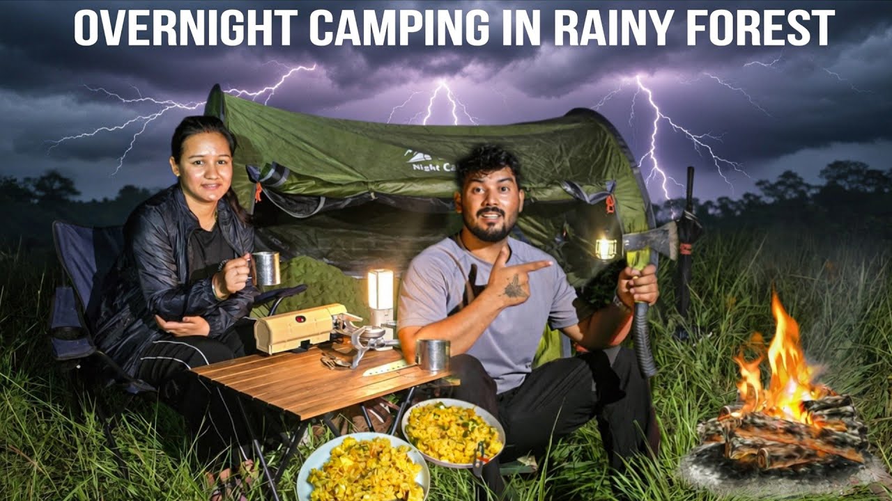 Overnight Camping In Rainy Forest | Camping In India @tripsense 