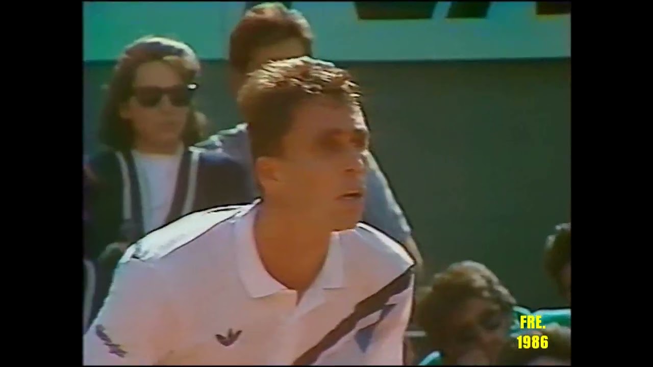 Ivan Lendl v Mikael Pernfors French Open 1986 Final