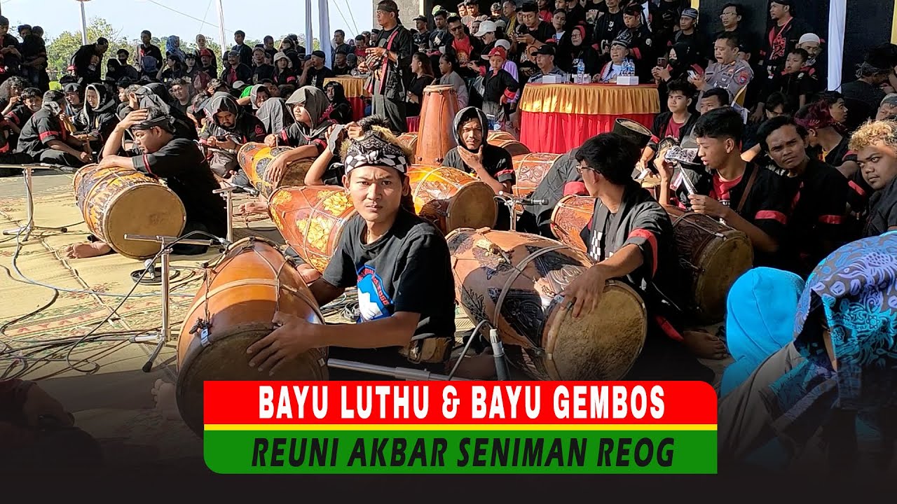 BAYU KENDANG DAN BAYU GEMBOS IKUT RAMPAK KENDANG REUNI AKBAR SENIMAN REOG