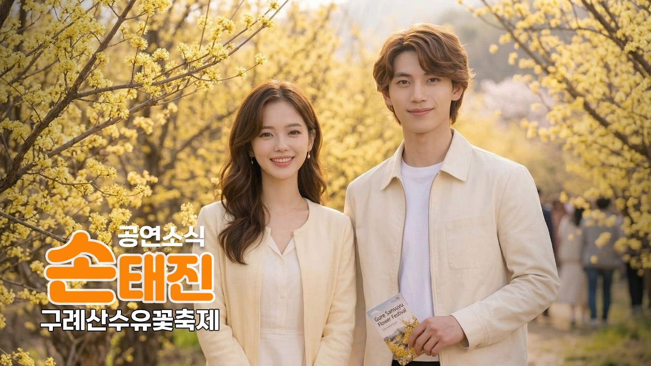 구례산수유꽃축제 손태진 공연 예정 입니다. 2026-3-14 토(오후3시)