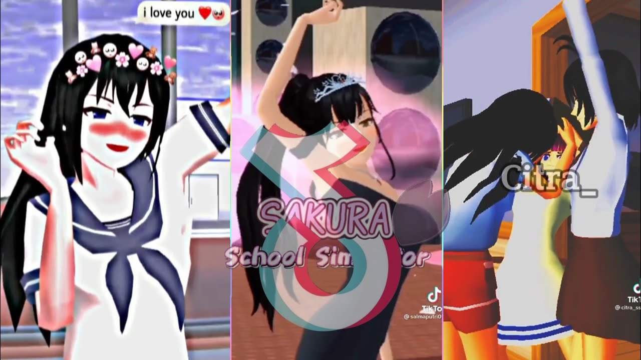 TIKTOK SAKURA SCHOOL SIMULATOR | BY WHITE CAT GIRL | PART 15 |