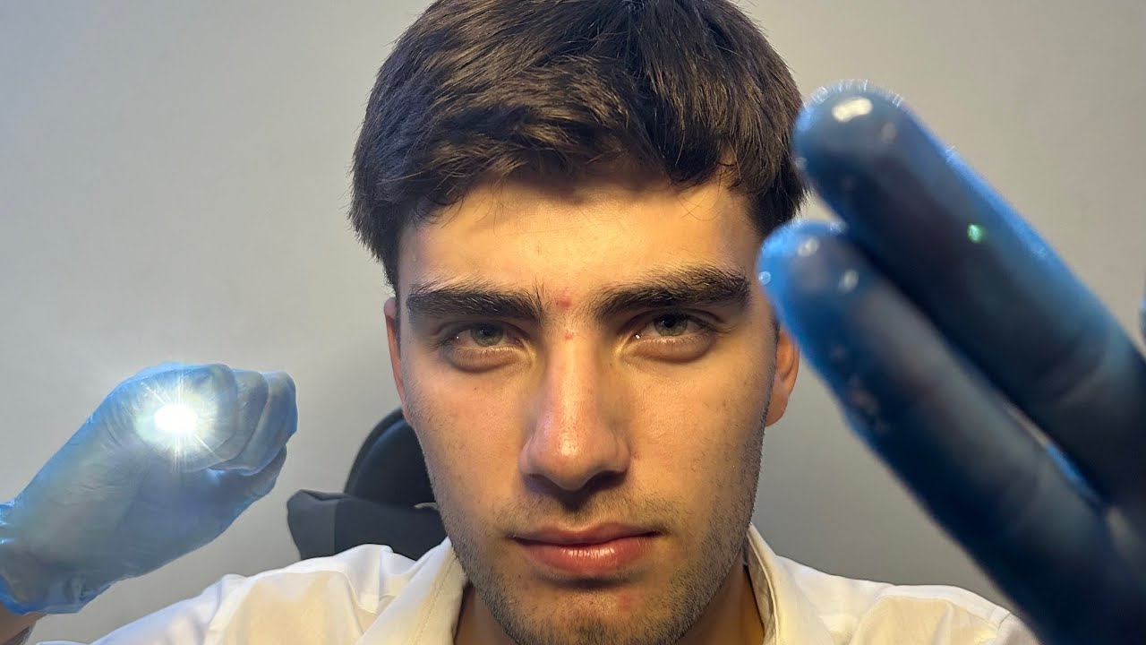 ASMR EXAMEN DE NERVIOS CRANEALES 👨‍⚕️