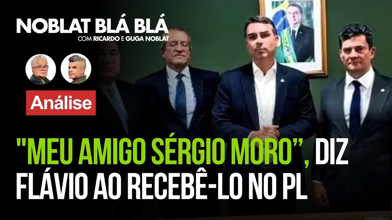 Amigos: S&eacute;rgio Moro cede a Fl&aacute;vio Bolsonaro e vai para o PL de Valdemar Costa Neto