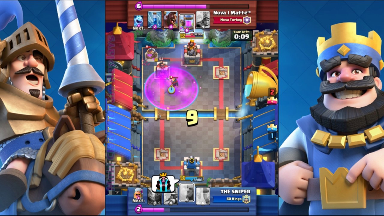 Clash Royale | THE SNIPER Vs Nova I Matte | 50 Kings - Nova Turkey | 14# 21/4/17 Replay