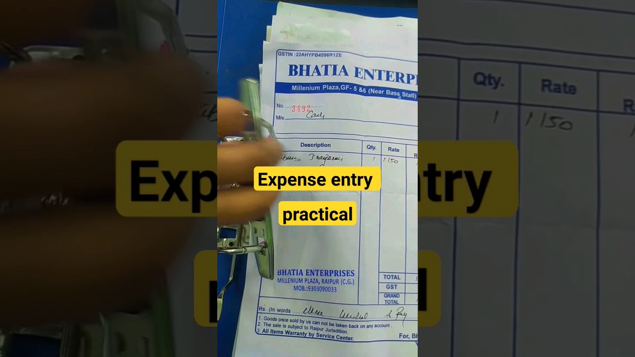 Expense entry in tally prime | practical tally course #shorts #short #viral #tranding