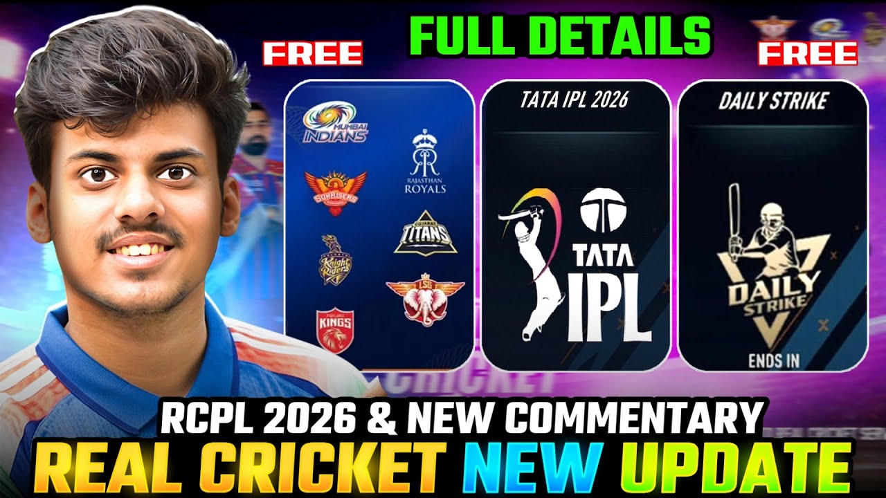 Real Cricket *New Update* - RCPL 2026 Free, IPL Quick Match & New Bowling Actions!