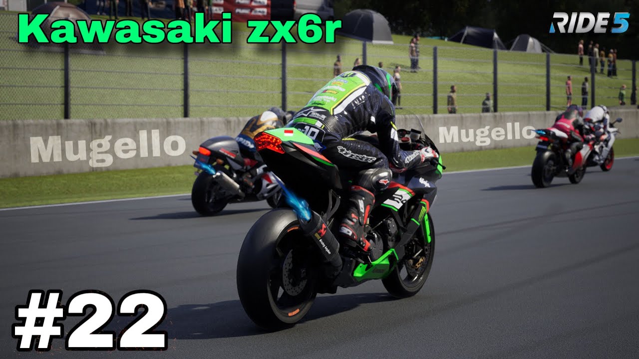 Ride5 Kawasaki zx 6 R Race mugello circuit 