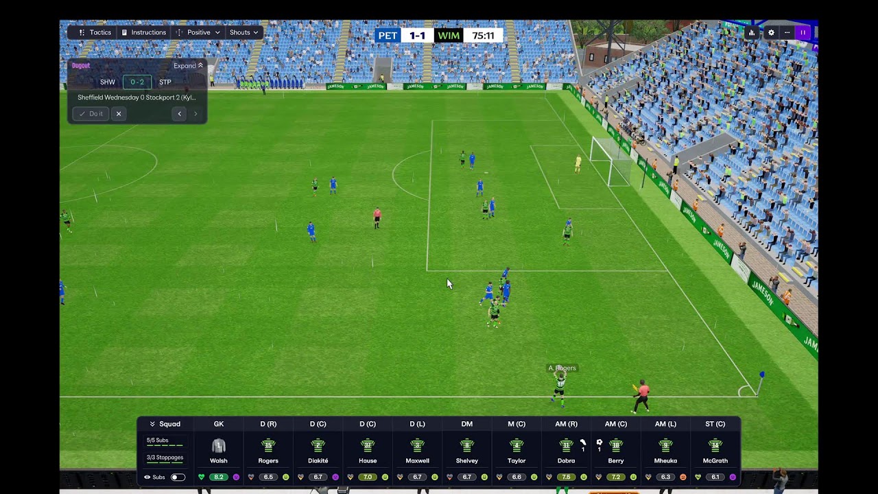 AFC Wimbledon - Football Manager 26 - While watching Premier League