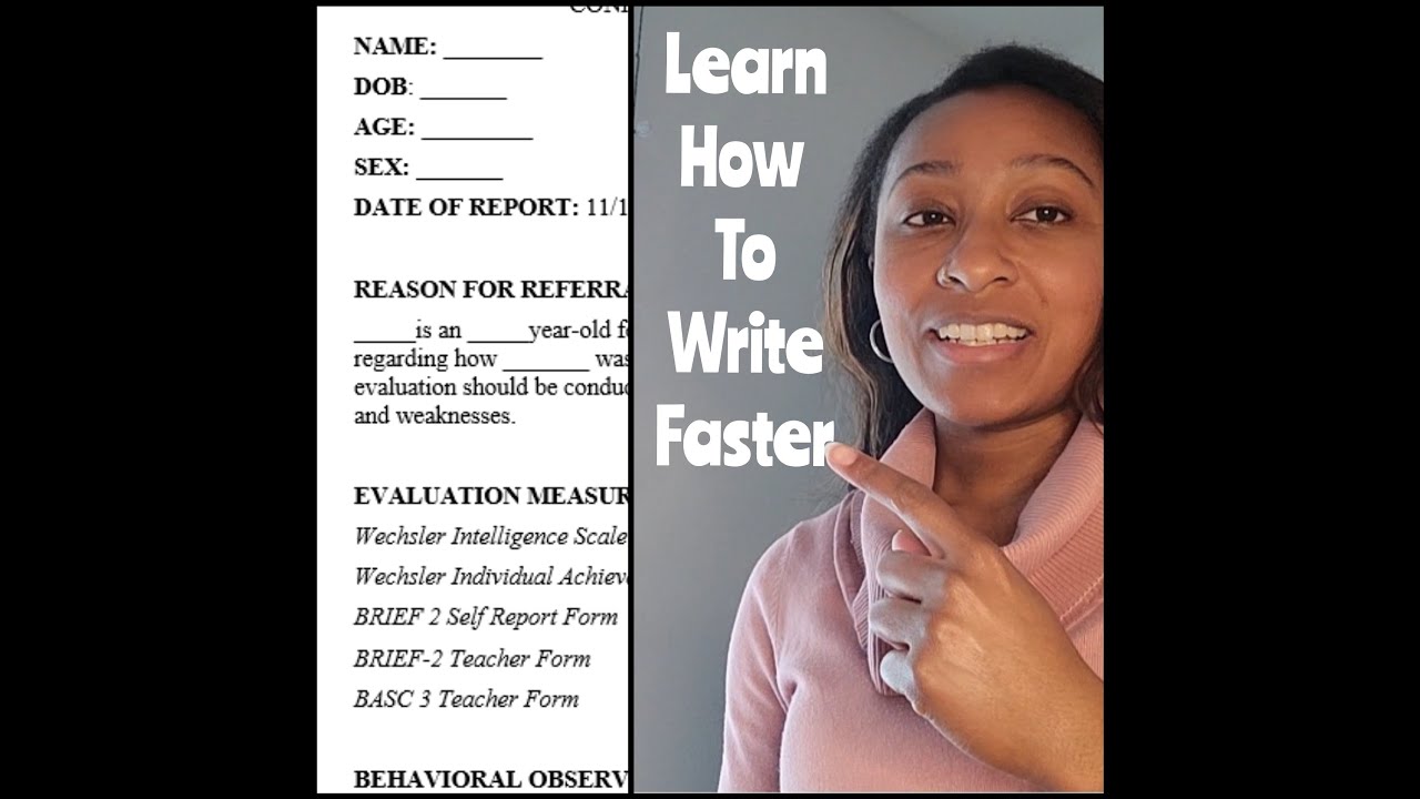 School Psychologist | Tips for Quickly Writing Evaluations