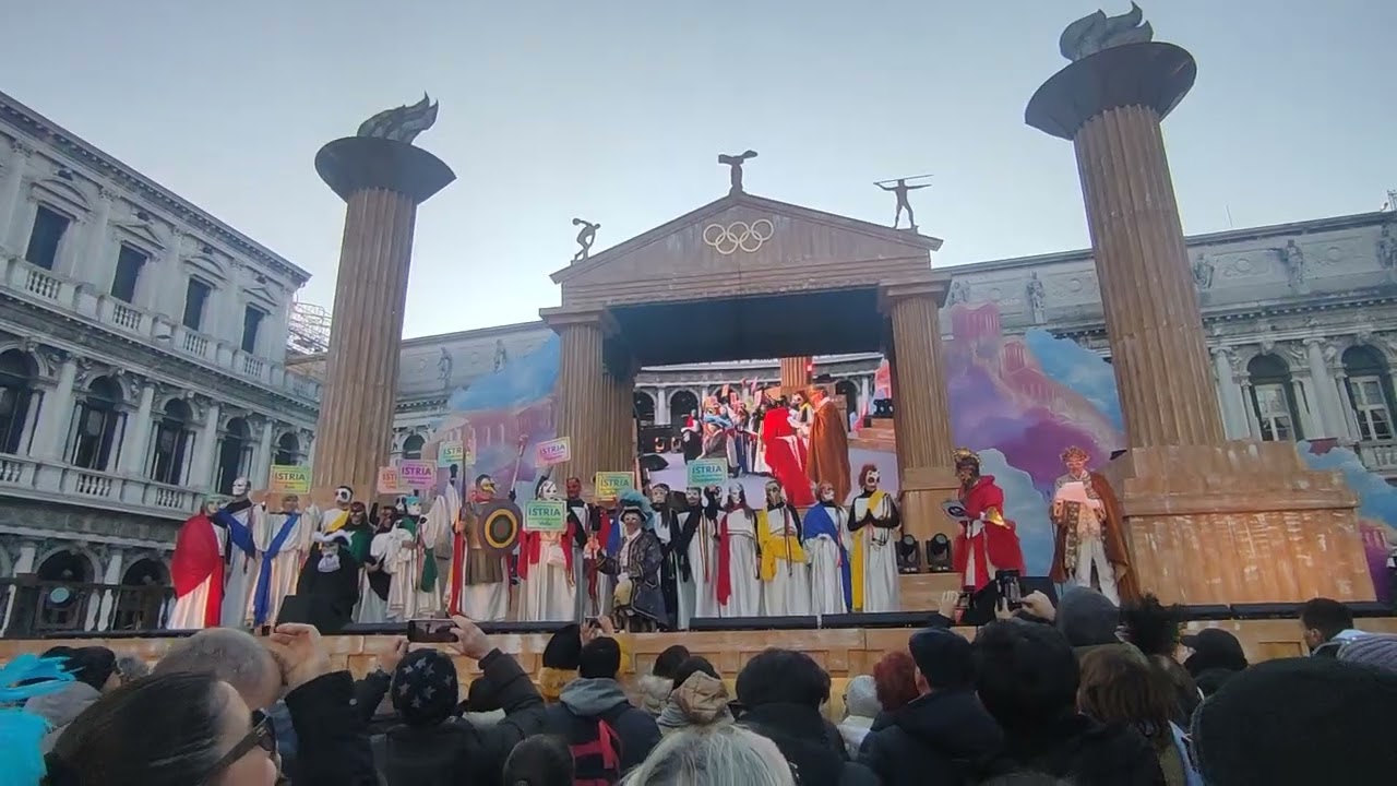 Carnevale di Venezia 2026 🎭 Unione Italiana e 8 Comunità Italiane dell'Istria in Piazza San Marco