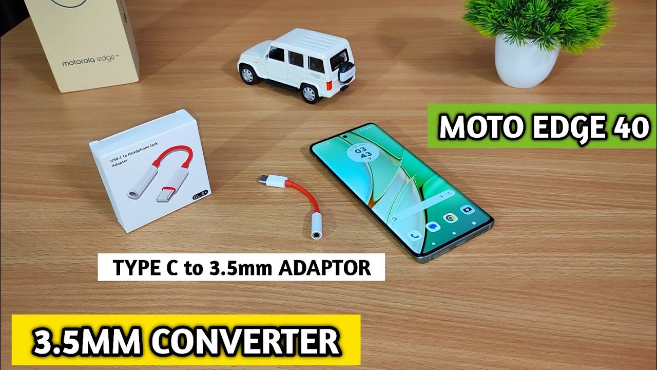 How to connect 3.5mm Earphone to Motorola Edge 40 | Type C to 3.5mm converter for Motorola Edge 40