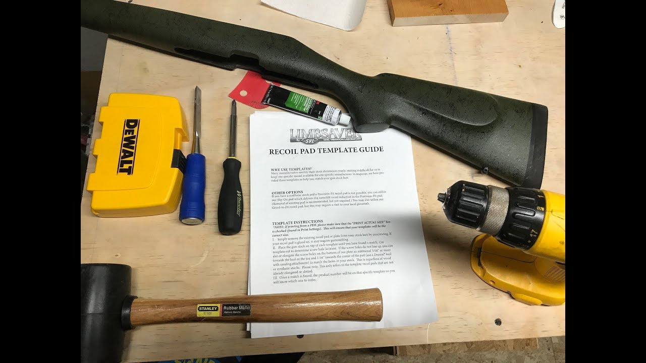 How to change recoil pad on a Bell and Carlson stock to Limbsaver