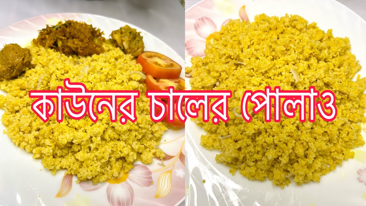 কাউনের চালের পোলাও/kaoner chaler polao/Quinoa recipe/Quinoa/how to cook quinoa rice/কিনোয়া রেসিপি