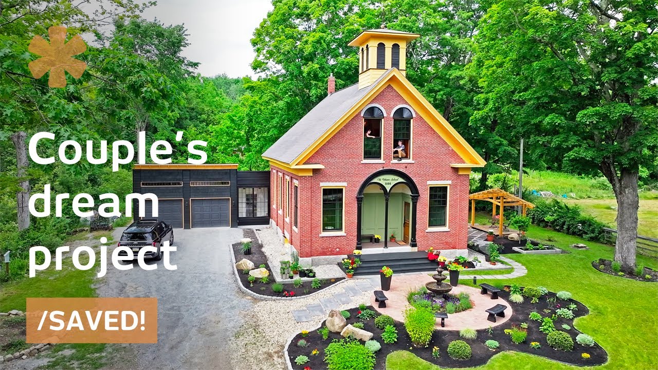 Старое здание школы заброшено. Пара превращает его в дом мечты.