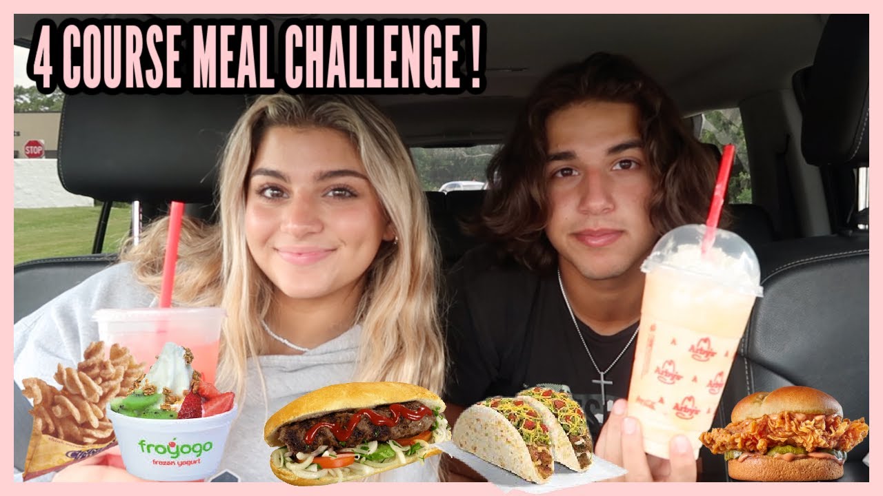4 Course Meal Challenge !Keilly&Kendry