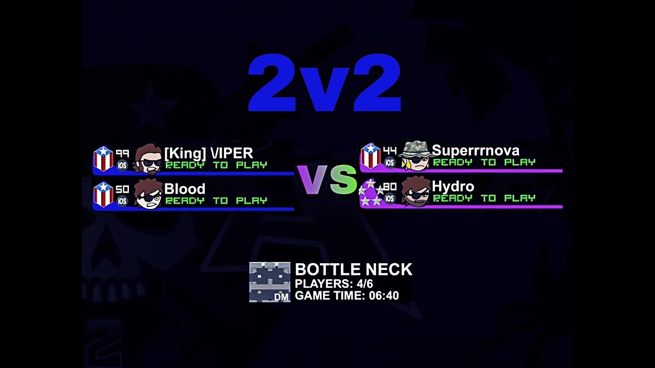 Mini Militia: Intense 2v2 Ft. Blood, Hydro, Supernova