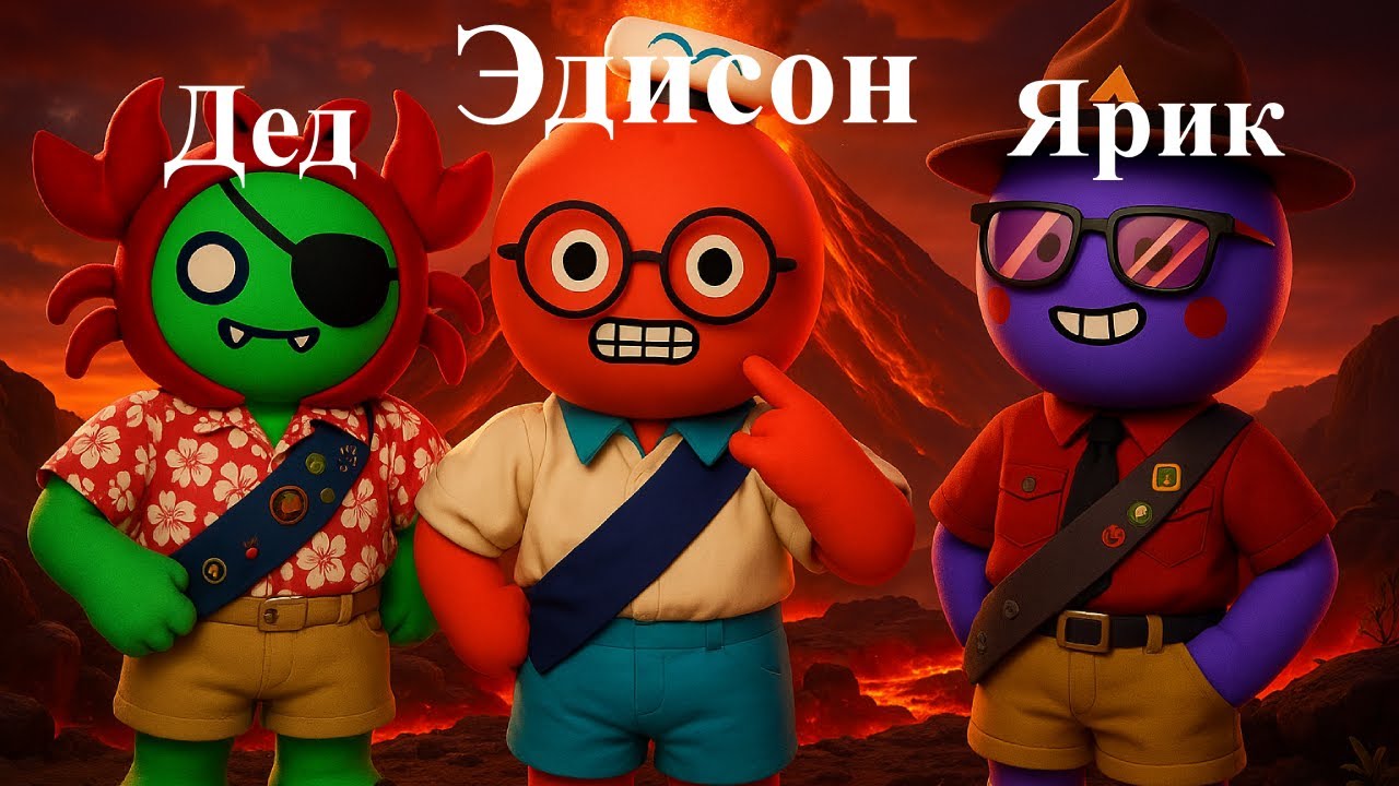 Эдисон Взобрался На Вулкан — В Игре Peak