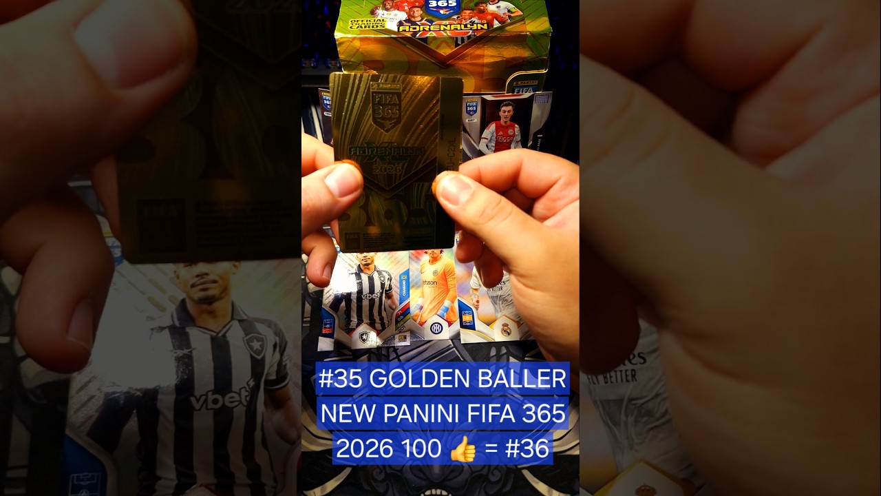 ХИТ №35 ЗОЛОТОЙ МЯЧИК PANINI FIFA 365 ФУТБОЛЬНЫЕ КАРТОЧКИ 2026 / 2025 ДАНИЭЛОС