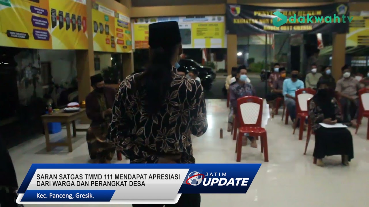 JATIM UPDATE - SARAN SATGAS TMMD 111 MENDAPAT APRESIASI DARI WARGA DAN PERANGKAT DESA