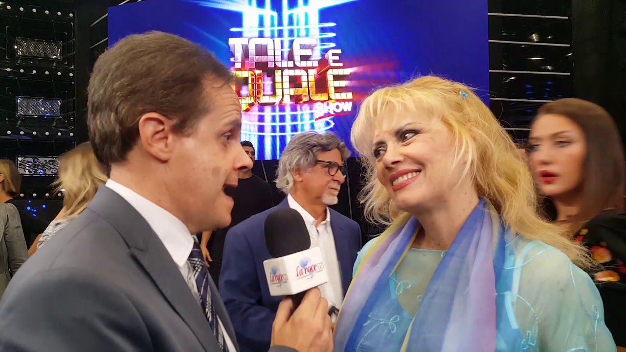 Tiziana Rivale a Tale e Quale intervistata da Emilio Buttaro