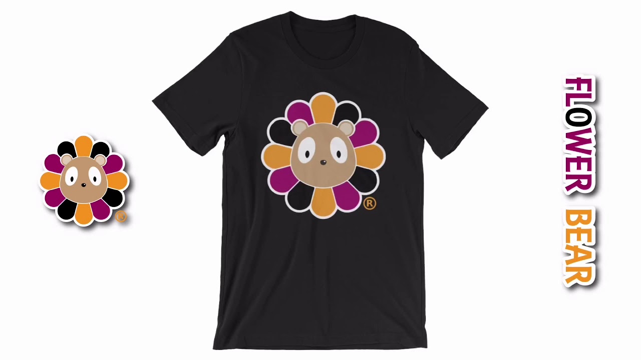 Flower Bear T-Shirt #FlowerBear (New Colors)