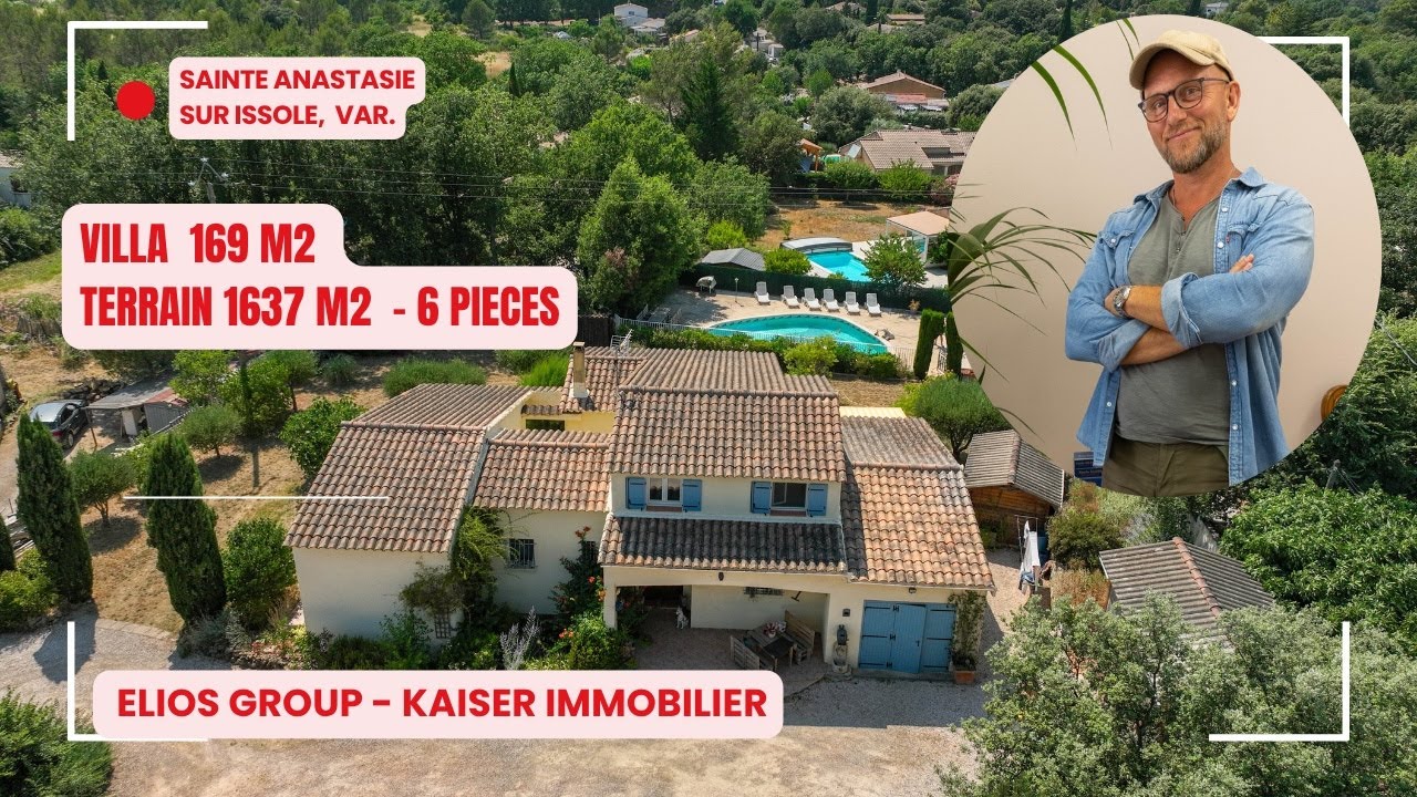 VILLA SPACIEUSE - PISCINE SECURISEE - SAINTE ANASTASIE SUR ISSOLE - AU COEUR DU VAR !