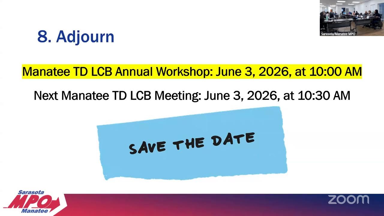 Manatee Local Coordinating Board (LCB) Meeting