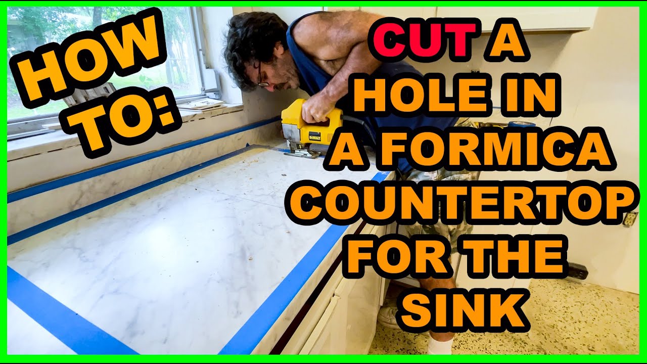 How To Cut Out The Kitchen Sink With a Laminate Countertop [NO TEMPLATE!]