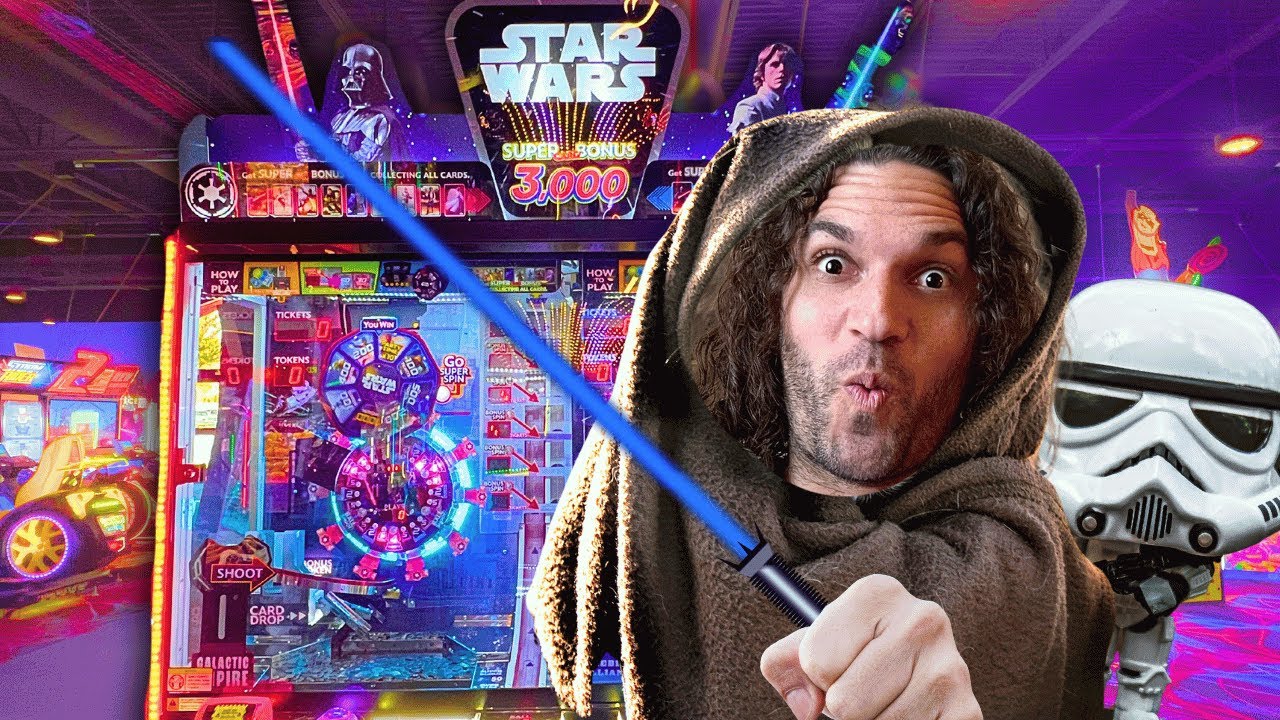 We Hit the Super Spin JACKPOT on the NEW Star Wars Coin Pusher!
